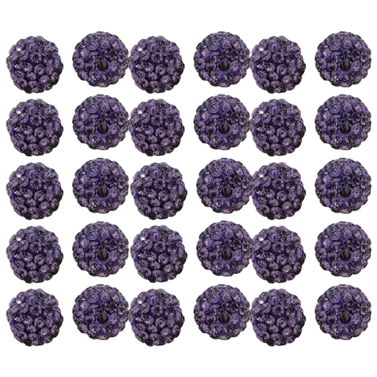 10mm White Rhinestone Beads for Jewelry Making Round Disco Crystal Beads for DIY Bracelets, Earrings and Necklaces