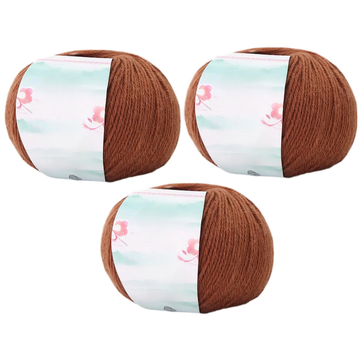 Superwash Wool Yarn, 50grams per Roll DK Weight for Knitting, Crocheting, and Soft Craft Projects, 150 Grams/5.29oz 327 yards, Pack of 3