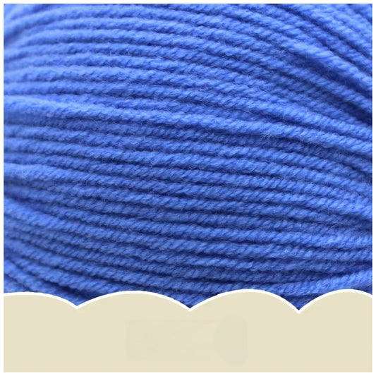 Dark Blue Super Soft 4-Ply 50g/1.76oz, 180yds Cotton Acrylic Blend Yarn, Sport Weight for Sweaters, Dolls, and Baby Crochet