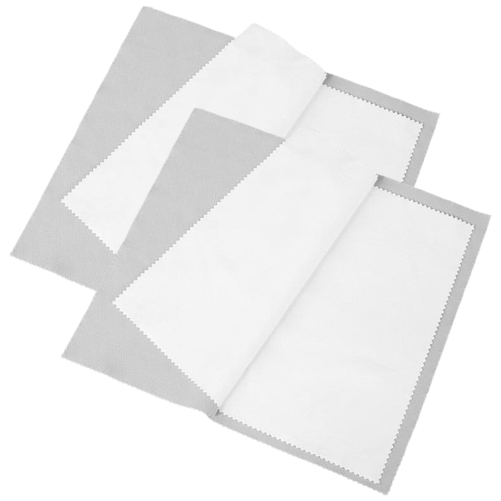 Jewelry Polishing Cloth Multi Layer Cotton Cleaning Cloth for Gold Silver Platinum Jewelry, Pack of 2