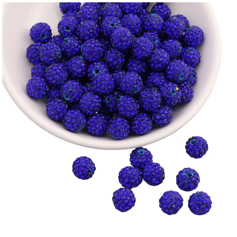 Sparkle Rhinestone Clay Beads Round Disco Spacer Beads for Jewelry Making, Bracelets, Earrings and DIY Craft Projects