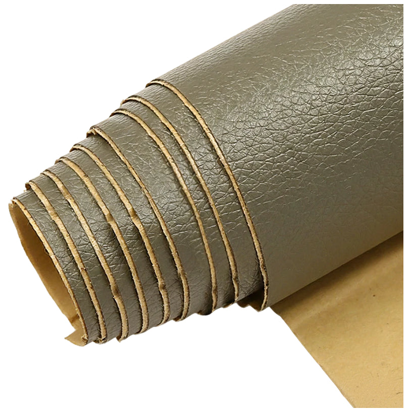 Waterproof Faux Leather Vinyl Fabric Sheets 0.6mm Thick UV Resistant Upholstery Material for DIY Repair Crafts