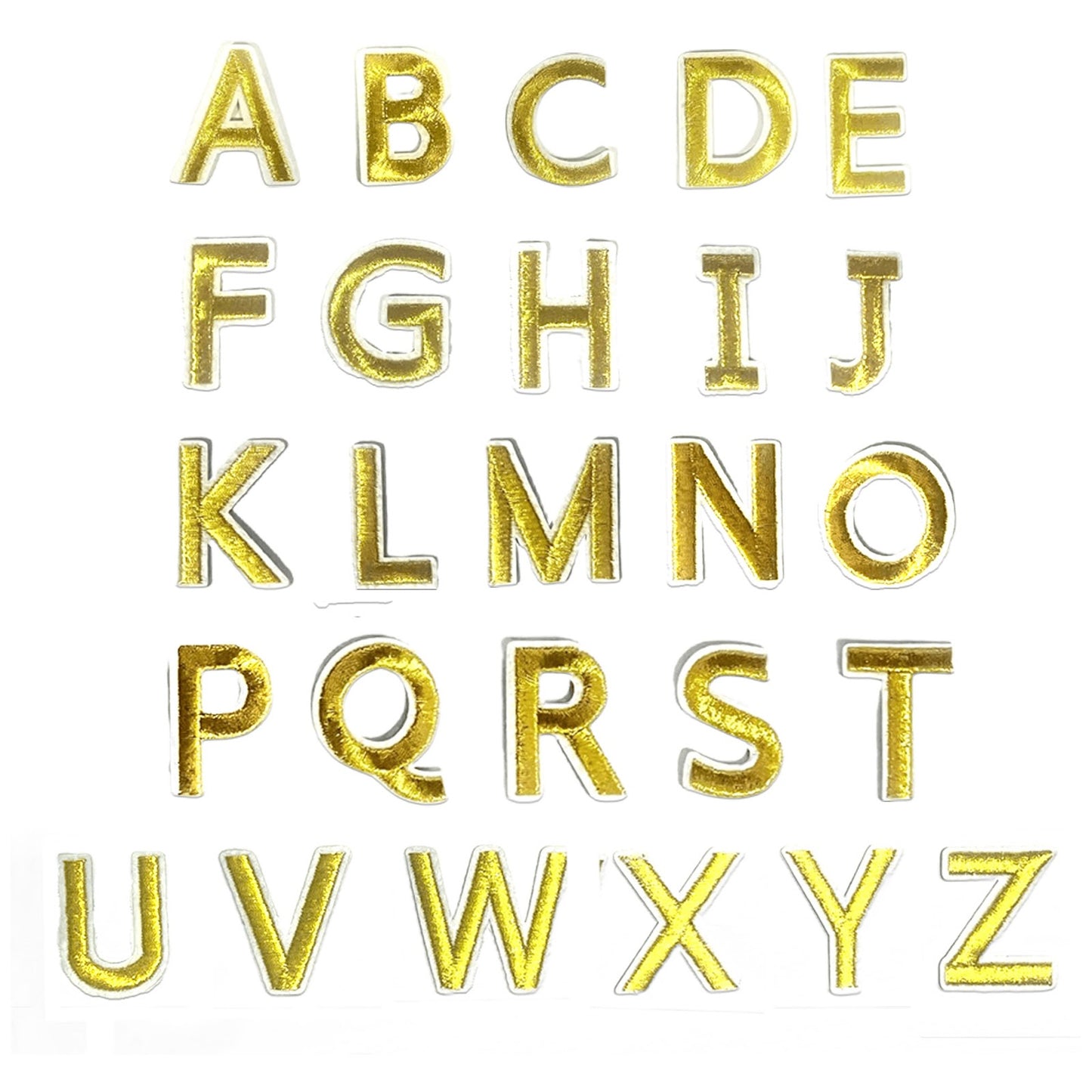 Iron-On Alphabet and Number Embroidered Patches for Clothing, Hats, Jeans, DIY Crafts and Sewing Repairs