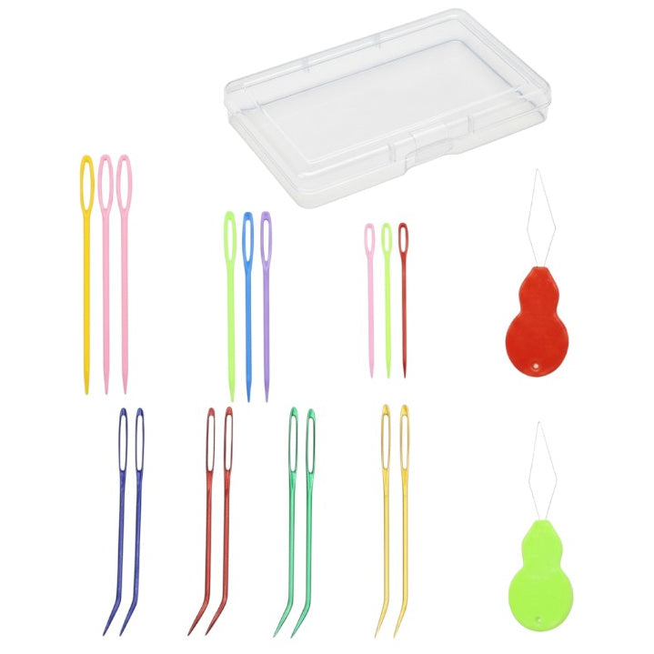 Assorted Yarn Needles Set Large Eye Blunt Tapestry and Darning Needles with Storage Box