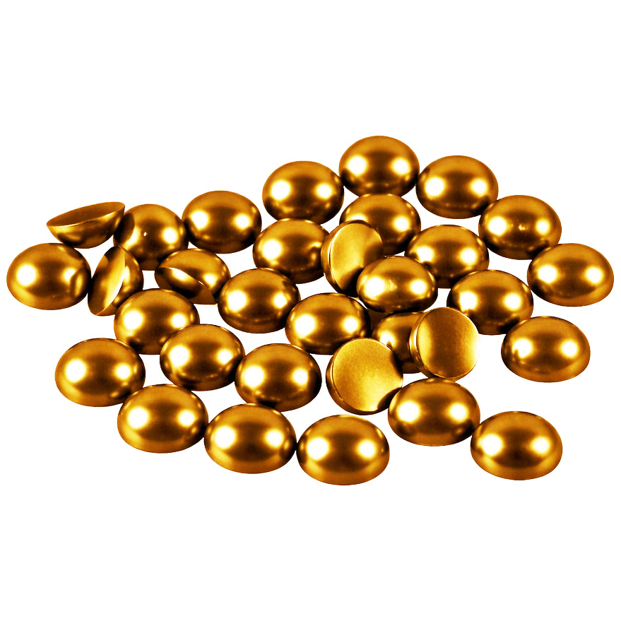 Half Round ABS Faux Flatback Pearls for Crafts Jewelry Scrapbooking and Nail Art Decoration