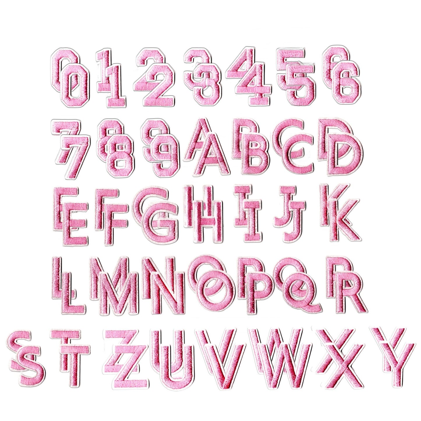 Iron On Alphabet Letter Patches A to Z Embroidered Applique for Clothes Hats Jeans