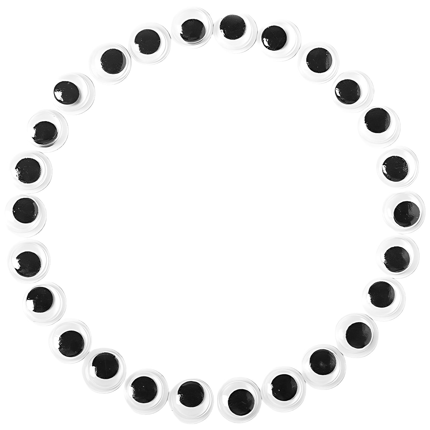 Self Adhesive Wiggle Googly Eyes Black and White for DIY Crafts Decoration, Pack of 200