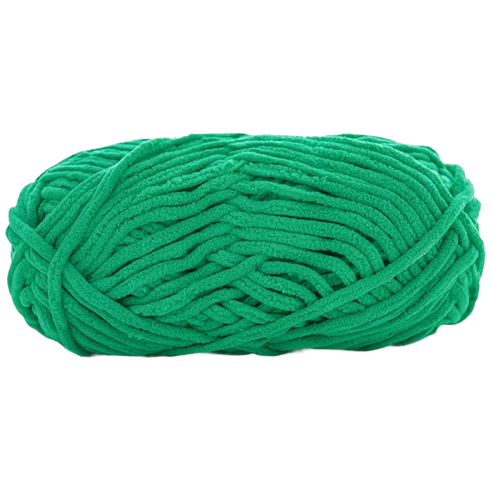 Soft Velvet Chenille Yarn for Crocheting, 100g/3.53oz, 74.3 Yards, Baby Blanket Yarn