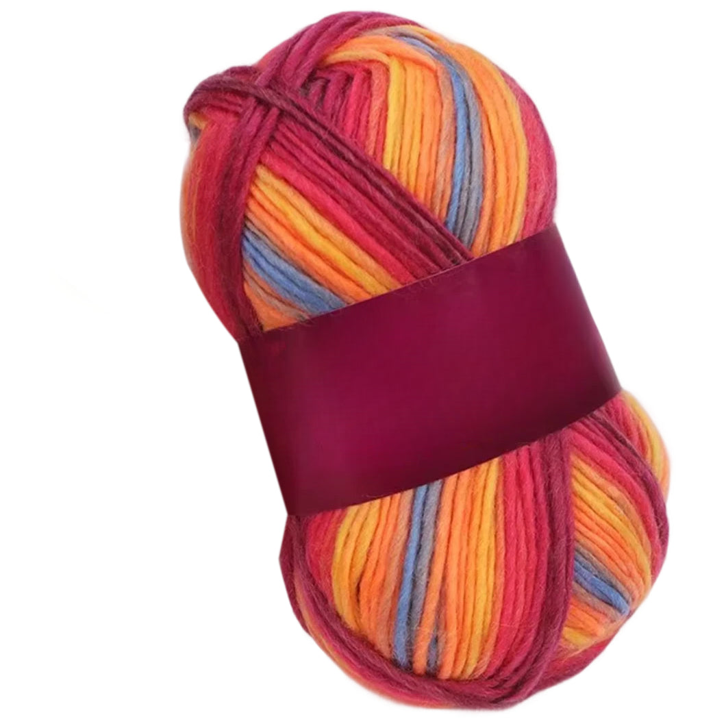 Soft Anti-Pilling Wool Yarn Blend, 30% Wool, 70% Acrylic, Aran/Worsted Weight #4, 100 Grams/3.53oz 175 Yards