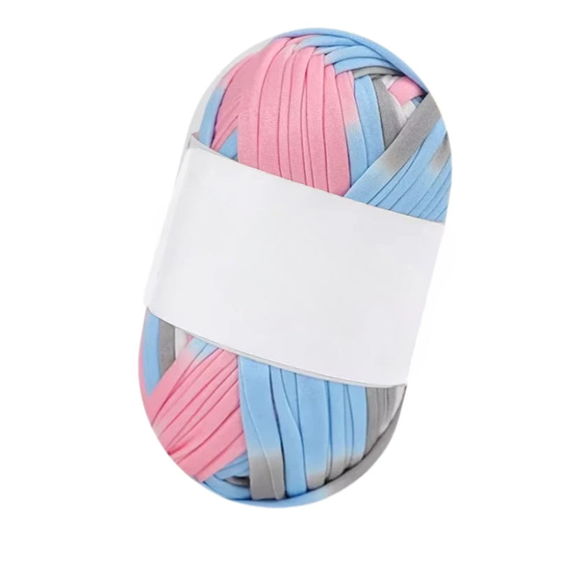 Polyester T-Shirt Yarn for Crochet Bags, Baskets, Coasters, and Crafts, 100g/3.53oz 48 Yards