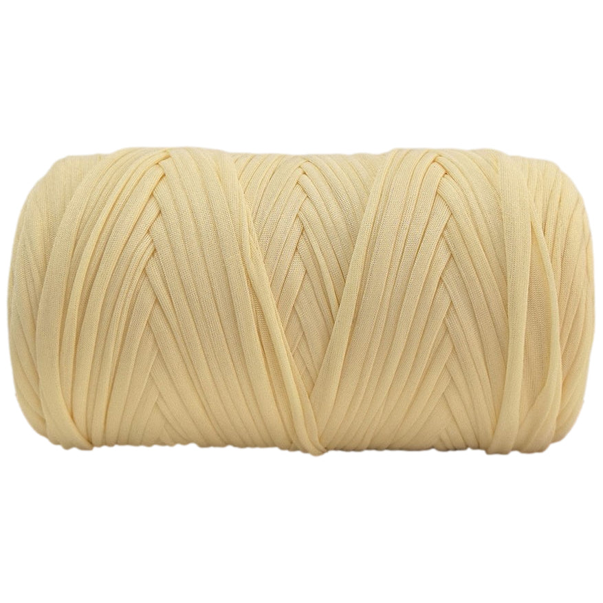 Polyester T-Shirt Yarn Thick Crochet Fabric Ribbon for Knitting Bags, Rugs, and Crafts, 400 Grams/14.11oz, 142.17 yards