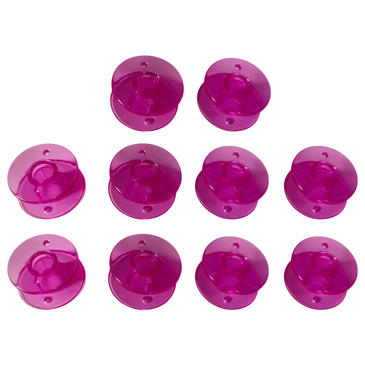 Sewing and Embroidery Bobbins 11.5 mm Plastic Bobbins for Thread Storage, Pack of 10