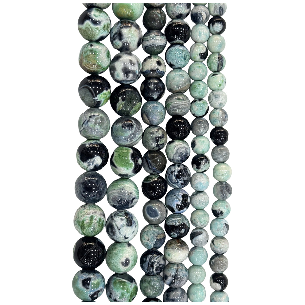 Natural Hematite Gemstone Round Beads 15 Inch Strand for Jewelry Making and Craft Design