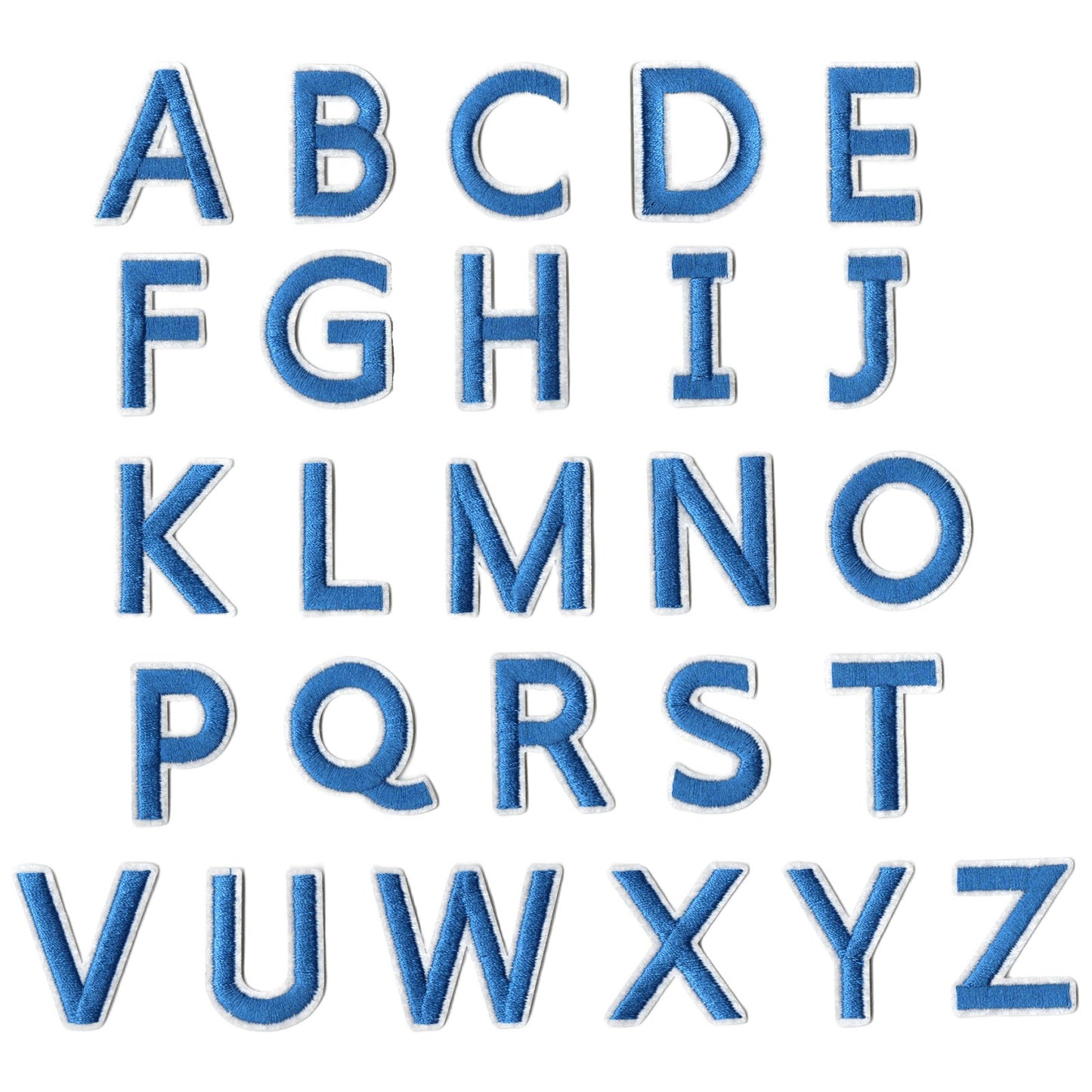 Iron-On Alphabet and Number Embroidered Patches for Clothing, Hats, Jeans, DIY Crafts and Sewing Repairs