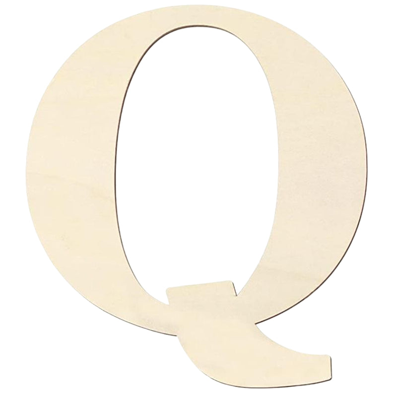 17 Inch Large Unfinished Wooden Letters and Numbers for Crafts and Home Event Decorations