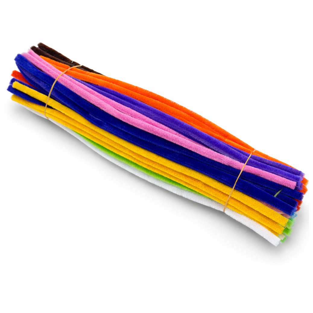 12 Inch Chenille Stem Pipe Cleaners 6 to 7 mm Thick for DIY Crafts and Decorations