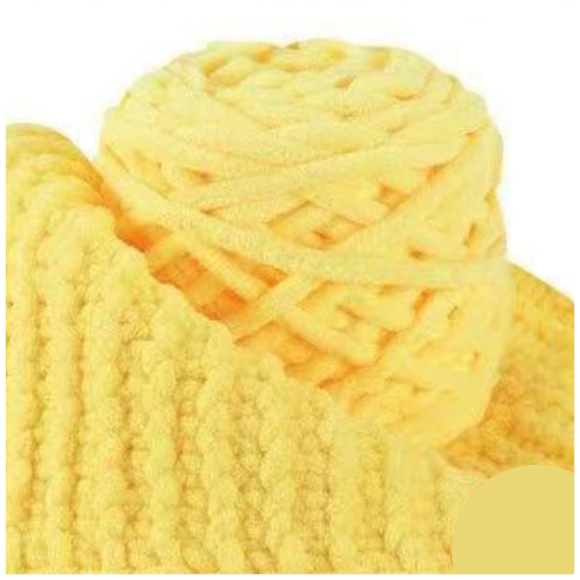 5mm Super Bulky Icicle Chenille Blanket Yarn 100g/3.53oz, 72 Yards for Knitting & Crocheting Crafts