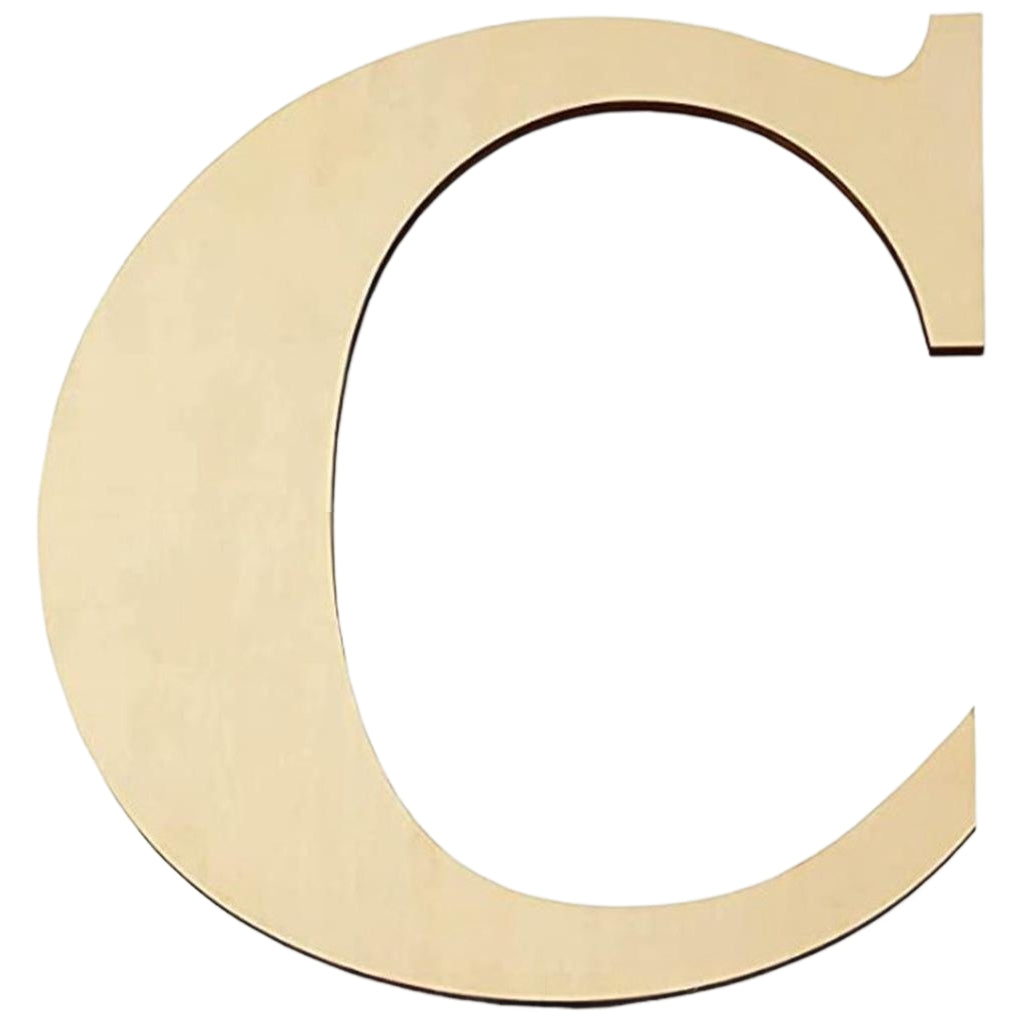 17 Inch Large Unfinished Wooden Letters and Numbers for Crafts and Home Event Decorations