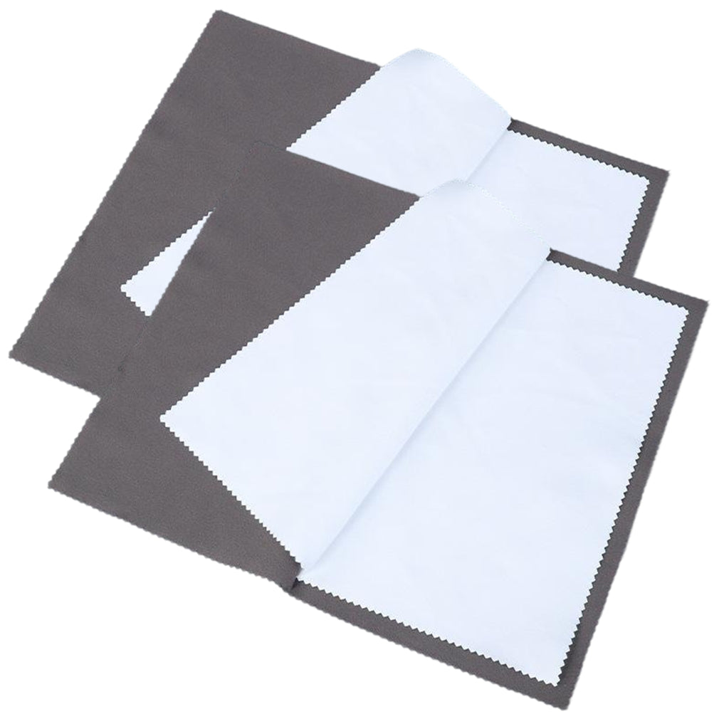Large Jewelry Polishing Cloth 10 x 12.60 Inches for Silver Gold Diamond Coins and Precious Stones, Pack of 2