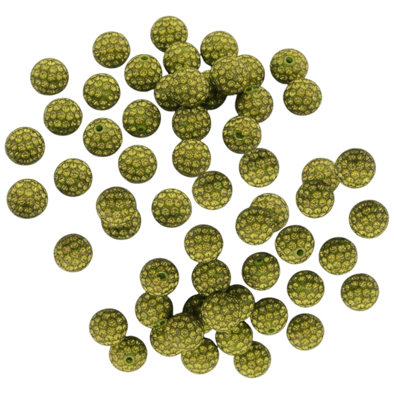 Sparkle Rhinestone Clay Beads Round Disco Spacer Beads for Jewelry Making, Bracelets, Earrings and DIY Craft Projects
