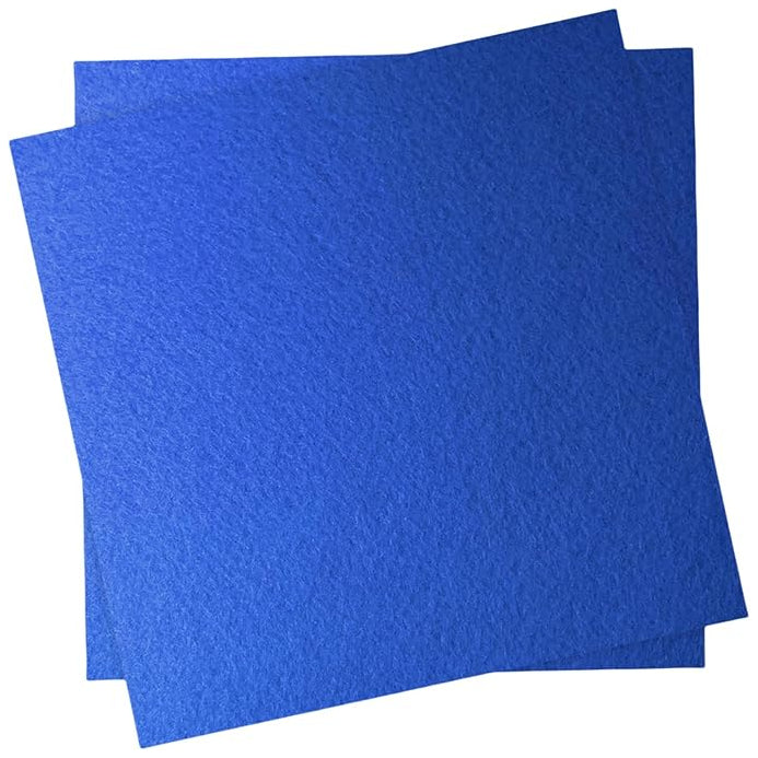 Polyester Felt Fabric Sheets, 12 x 12 Inches, 1 mm Thick for Sewing and Crafts, Pack of 2