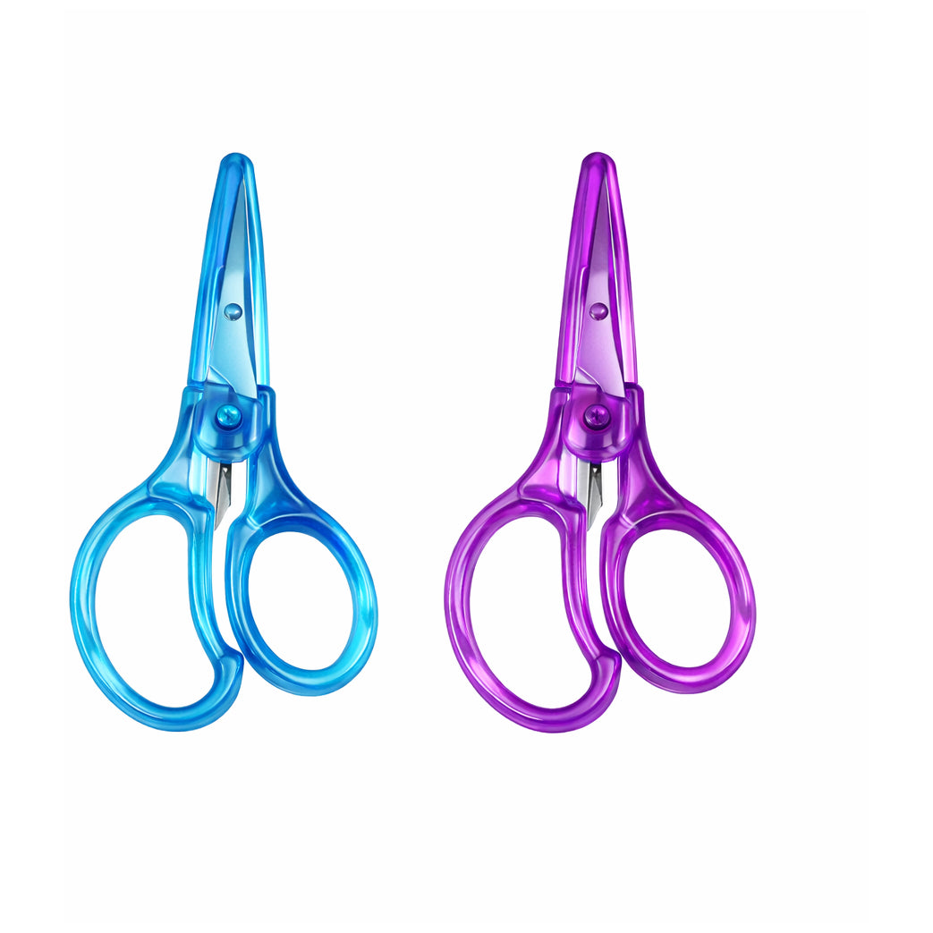 Mini Stainless Steel Precision Embroidery Scissors with Cover for Sewing Quilting Crafting Grooming and Detail Cutting