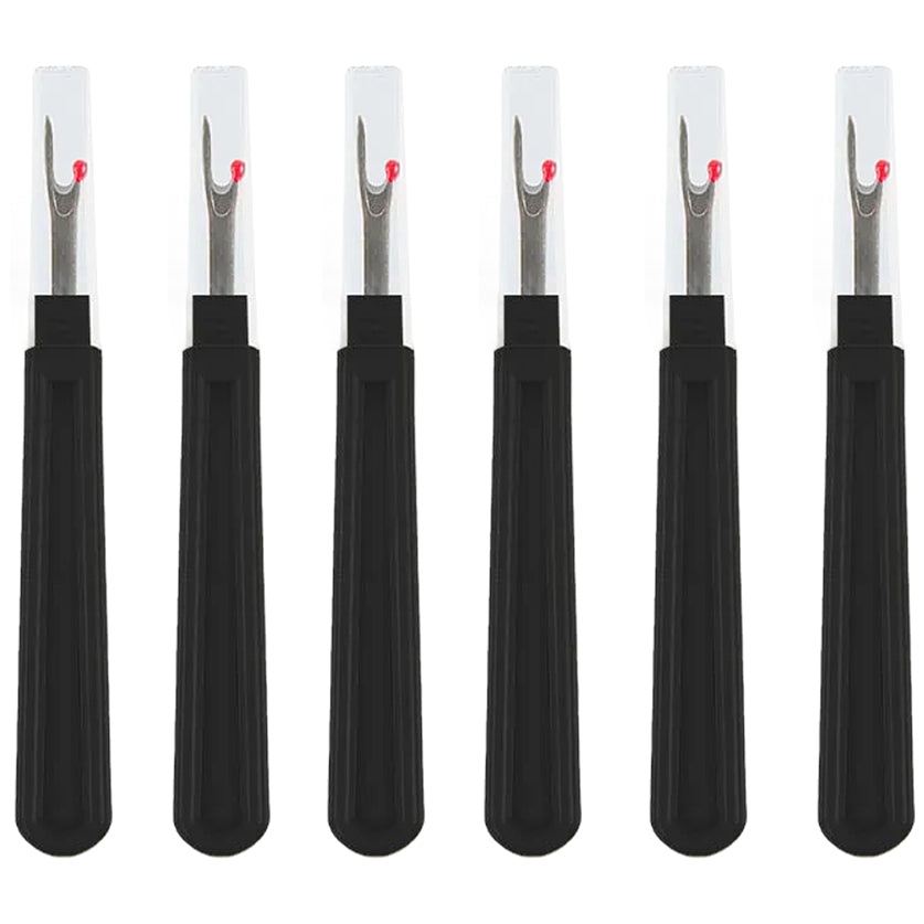 Ergonomic Seam Rippers for Sewing, Embroidery, and Thread Removal, Pack of 6