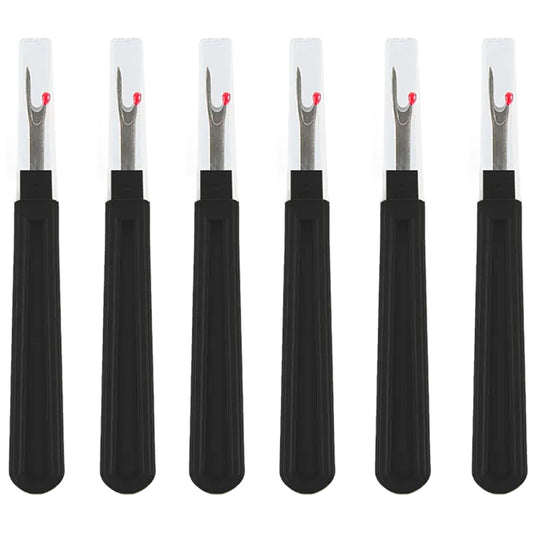 Ergonomic Seam Rippers for Sewing, Embroidery, and Thread Removal, Pack of 6