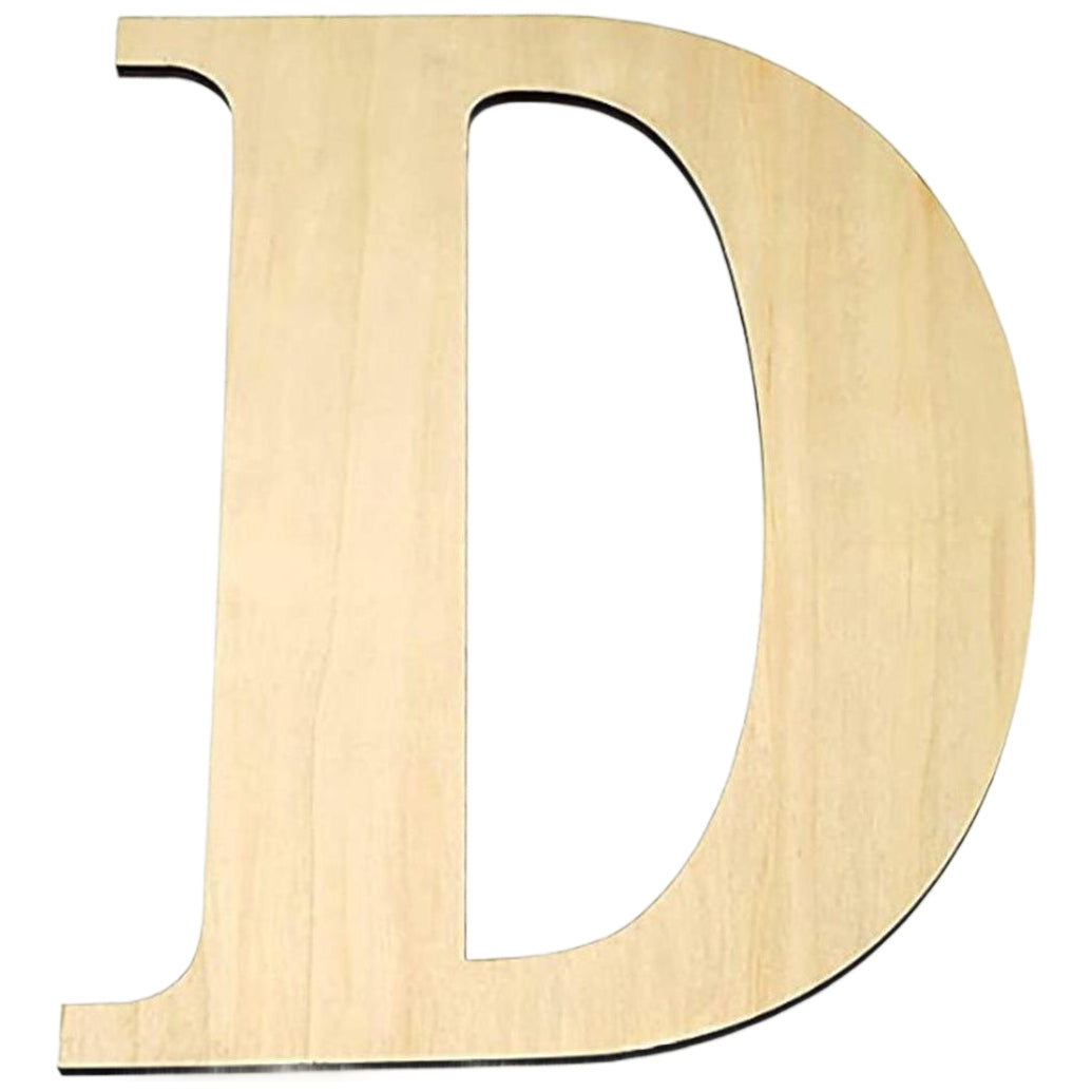 17 Inch Large Unfinished Wooden Letters and Numbers for Crafts and Home Event Decorations