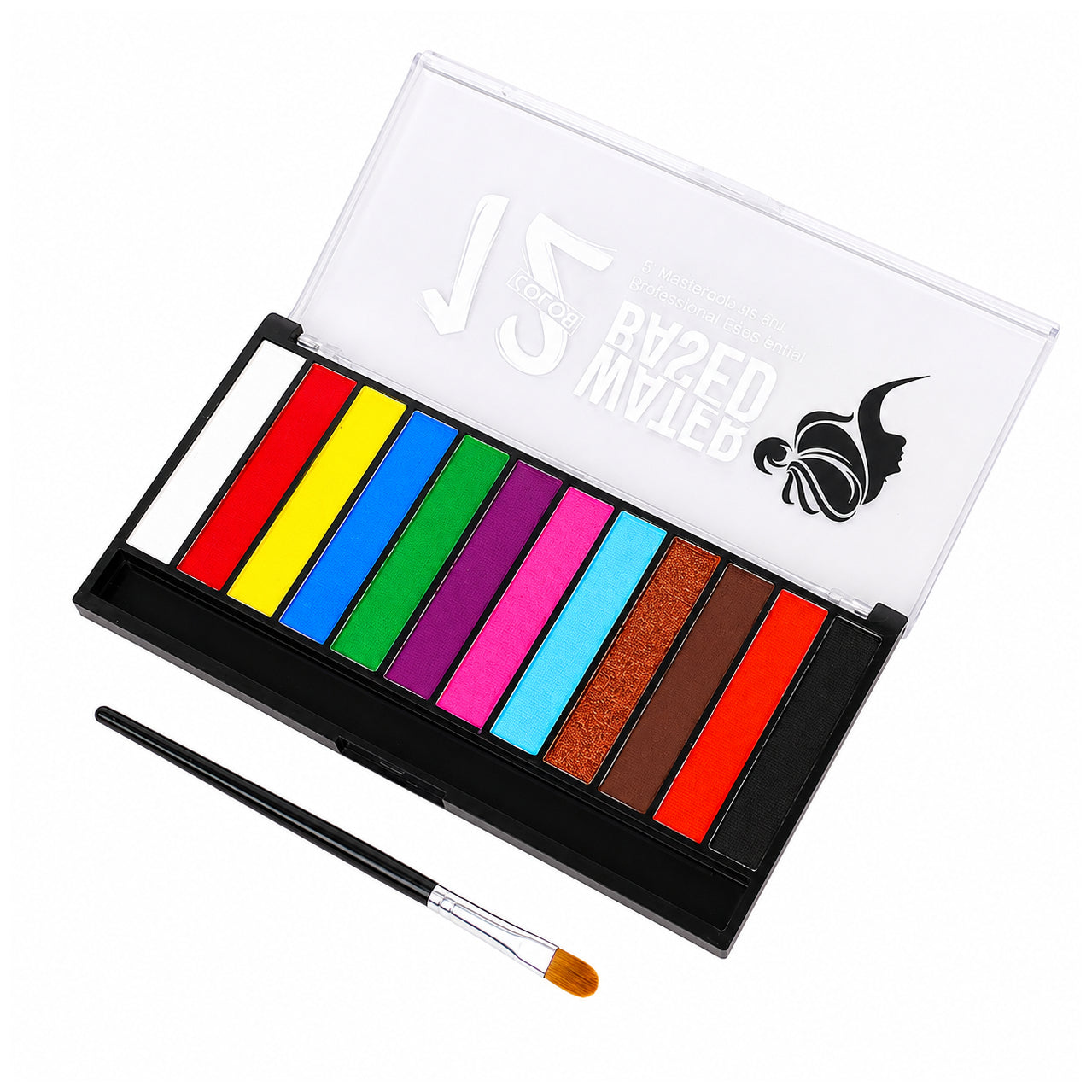 Professional Oil-Based Face and Body Paint Palette for Halloween SFX Cosplay Festival Stage Tattoo and Party Makeup