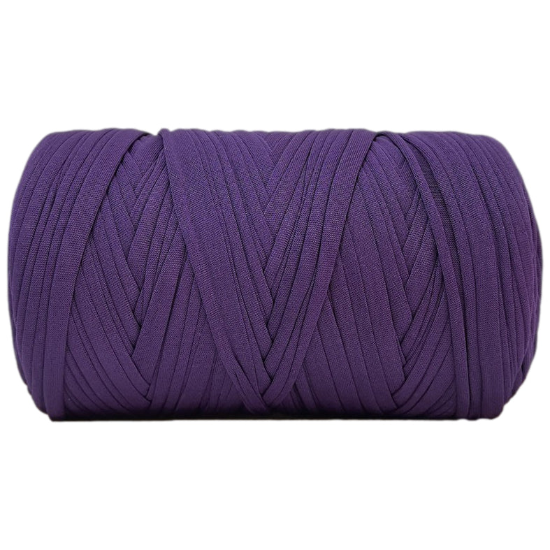 Polyester T-Shirt Yarn Thick Crochet Fabric Ribbon for Knitting Bags, Rugs, and Crafts, 400 Grams/14.11oz, 142.17 yards