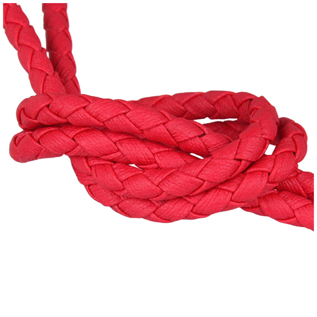 3mm x 10m Braided PU Leather Cord for Keychains, Jewelry Making, Bracelets, and Craft Projects