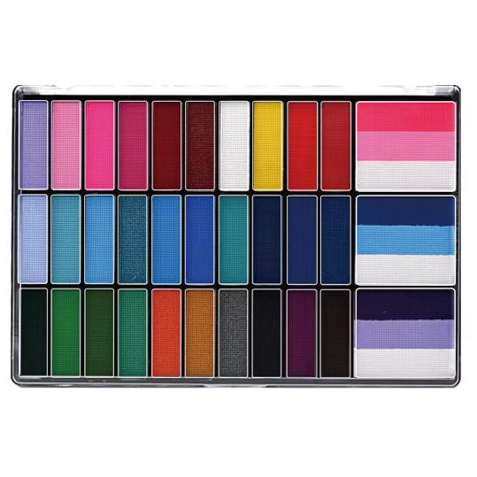 Water Activated Face and Body Paint Palette Plant Based Hypoallergenic SFX Makeup Kit for Halloween Cosplay Stage