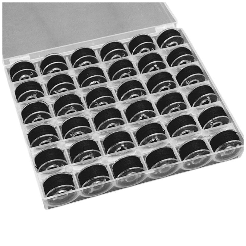 60S/2 90WT Prewound Bobbin Thread Size A SA156 Polyester for Embroidery and Sewing Machines