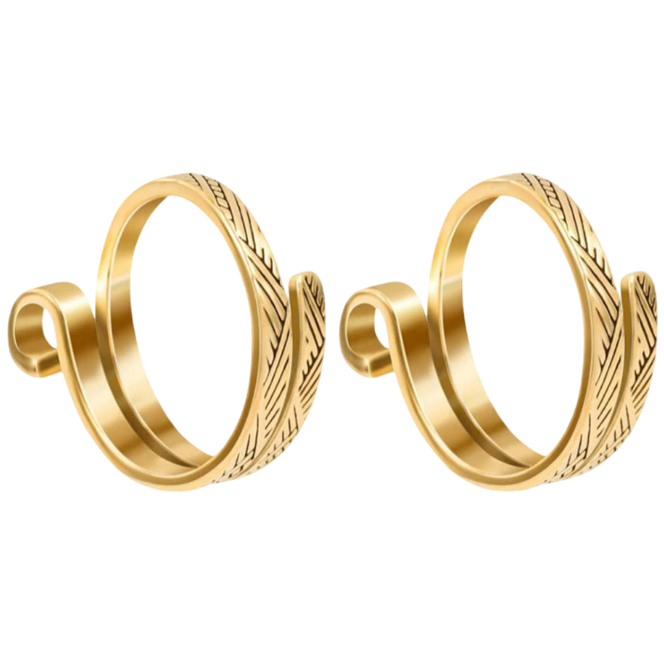 Adjustable Gold and/or Silver Crochet Tension Rings for Fingers, Yarn Guide Holders for Knitting