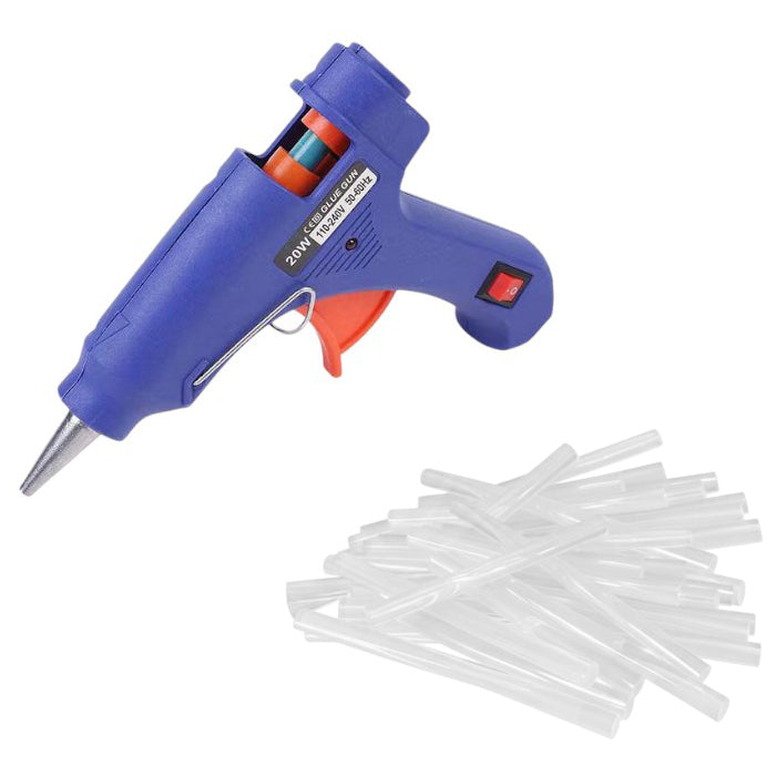 Mini Hot Glue Gun with Precision Nozzle and Easy Squeeze Trigger for Crafts, Repairs and DIY Projects