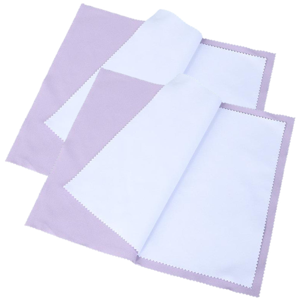 Large Jewelry Polishing Cloth 10 x 12.60 Inches for Silver Gold Diamond Coins and Precious Stones, Pack of 2