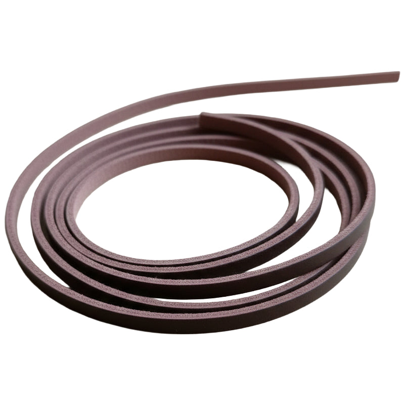 Flat Genuine Leather Cord Strip for Jewelry Braiding Crafts Shoelace Repair Sewing and Leatherworking Projects
