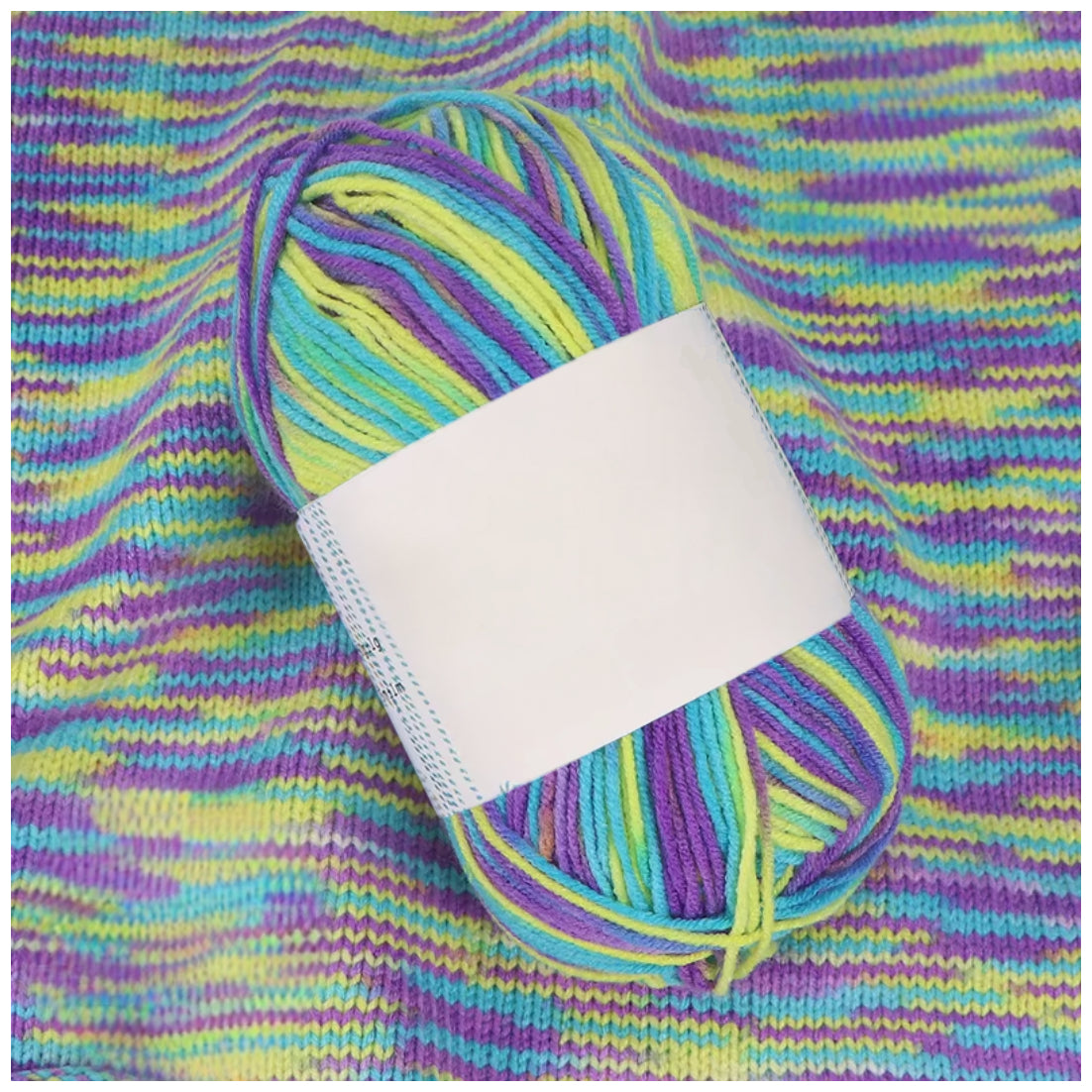 Soft Acrylic Variegated Baby Yarn – Fingering Weight for Knitting & Crochet, 50g/1.76oz 191 yards