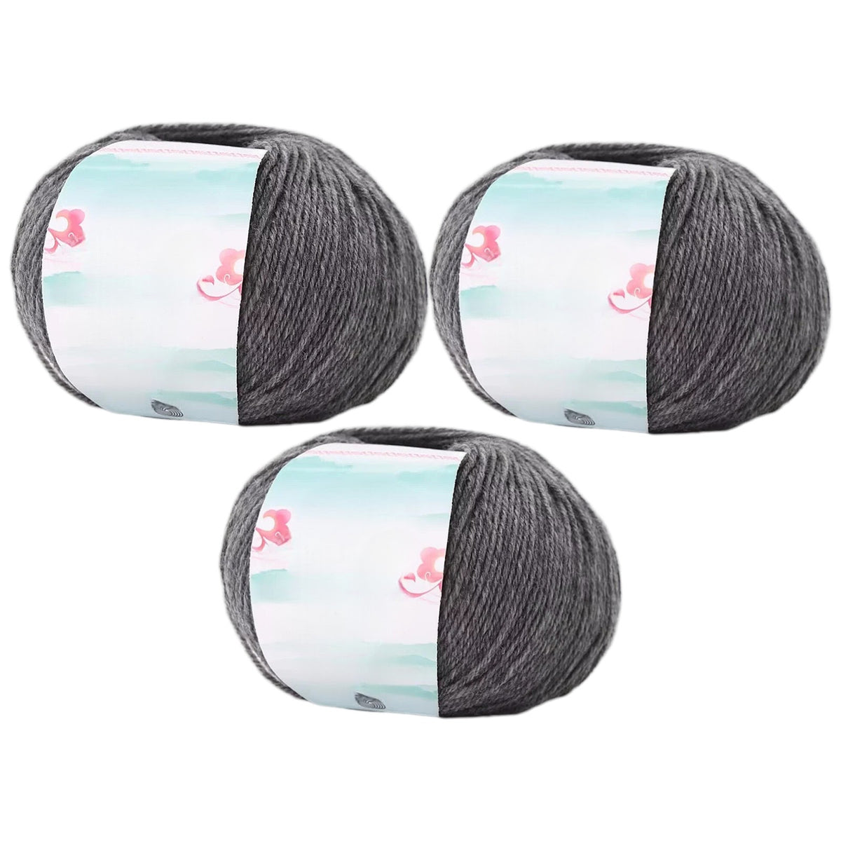 Superwash Wool Yarn, 50grams per Roll DK Weight for Knitting, Crocheting, and Soft Craft Projects, 150 Grams/5.29oz 327 yards, Pack of 3