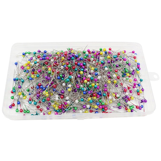 Pearlized Ball Head Straight Pins 1.6 Inch Metal Sewing Pins for Fabric DIY Crafts, Pack of 800