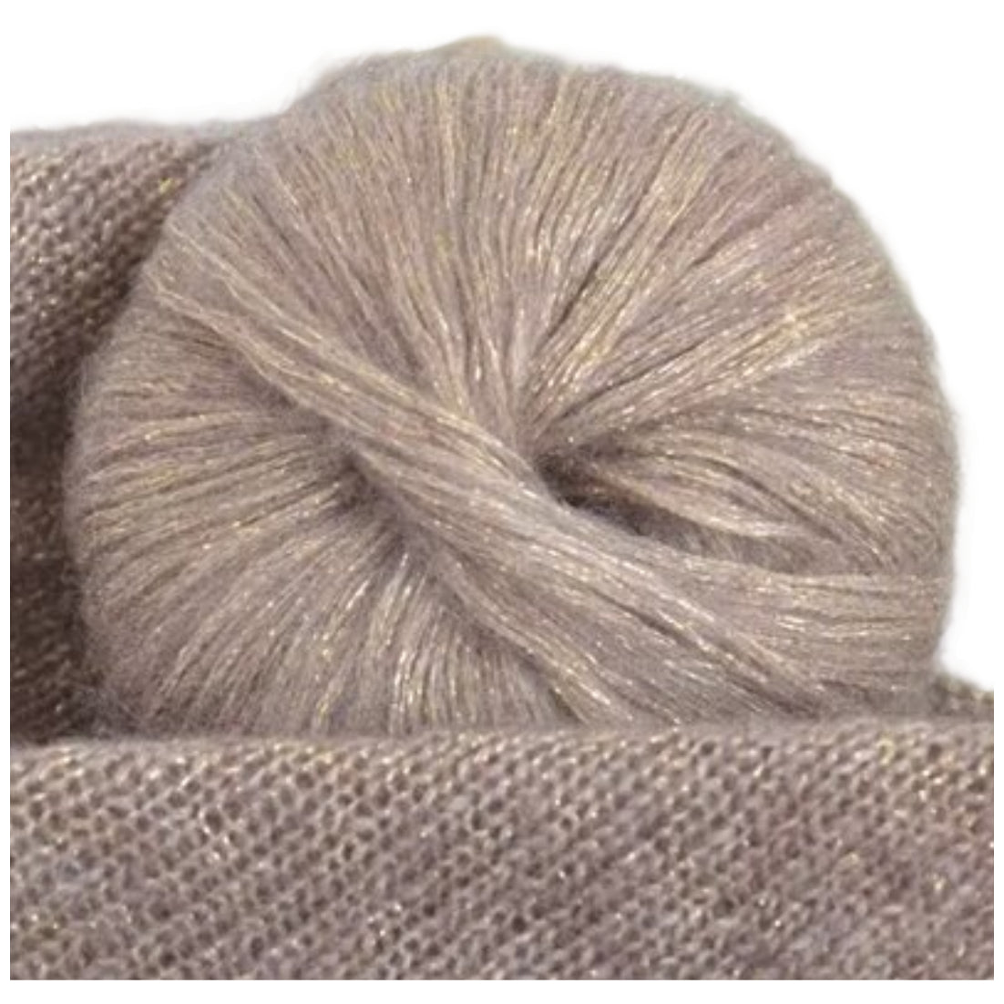 Glitter Knitting Yarn Sparkle Metallic Acrylic Wool for Crochet and Hand-Knitting, 25 Grams/0.85oz 109 Yards