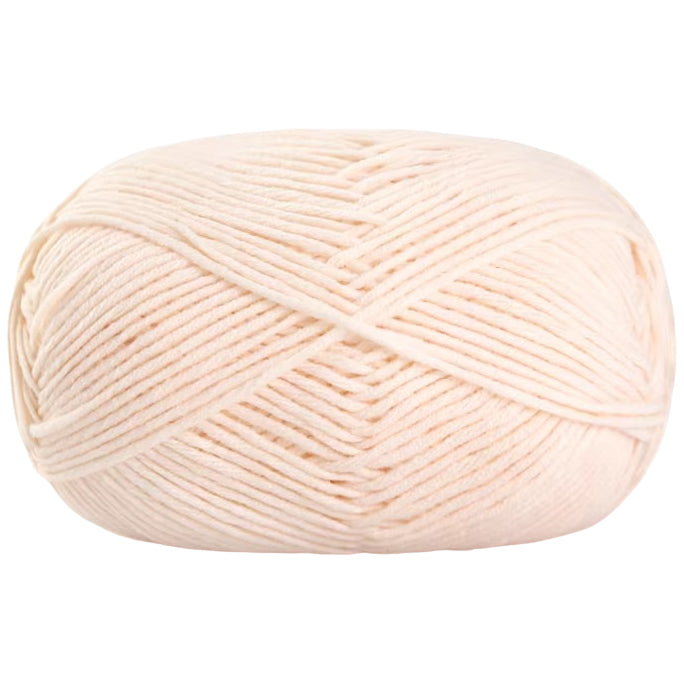 Soft Cotton Acrylic Blend Yarn for Crochet Knitting Amigurumi Projects, 50 Grams/1.76oz 140 yards