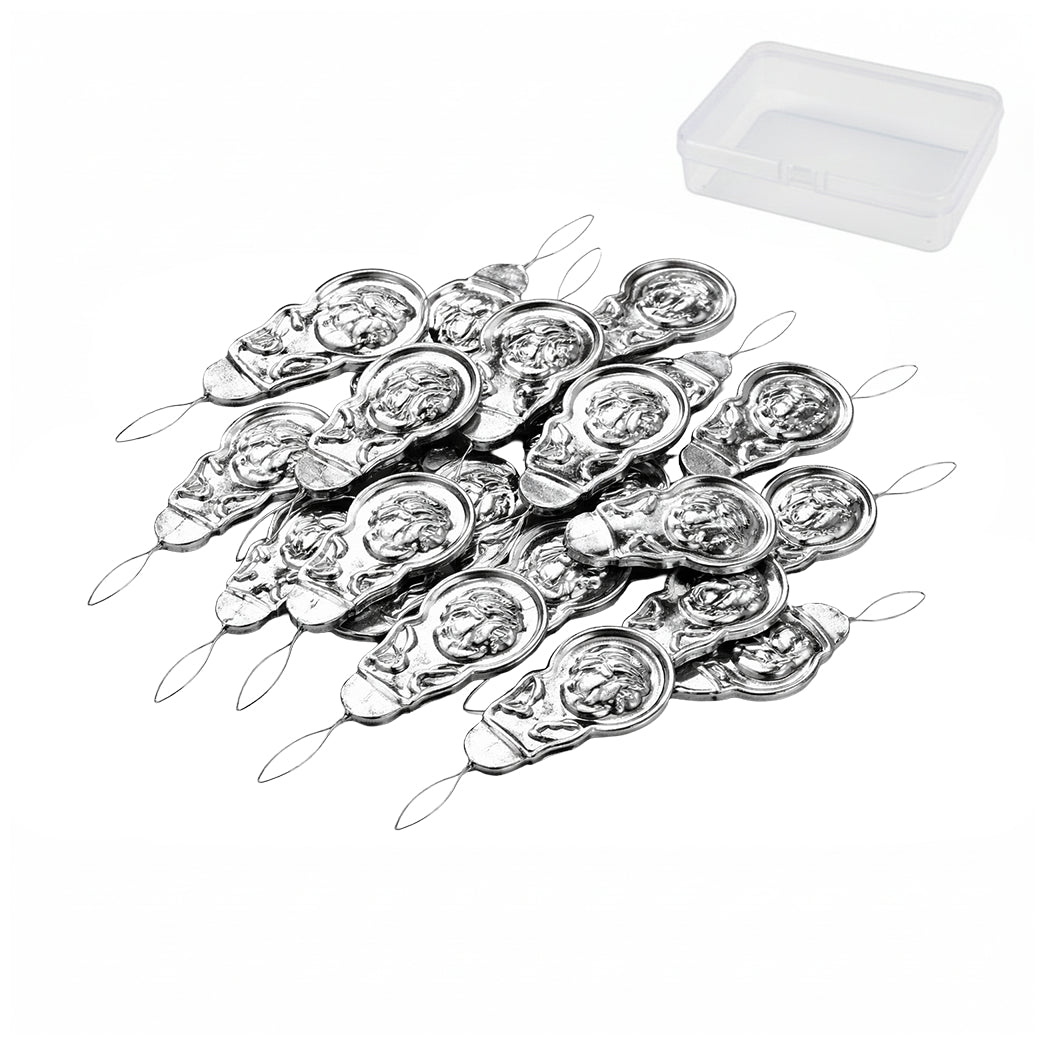 Aluminum Needle Threader Tool with Storage Case for Hand Sewing Cross Stitch Knitting Quilting Crafts