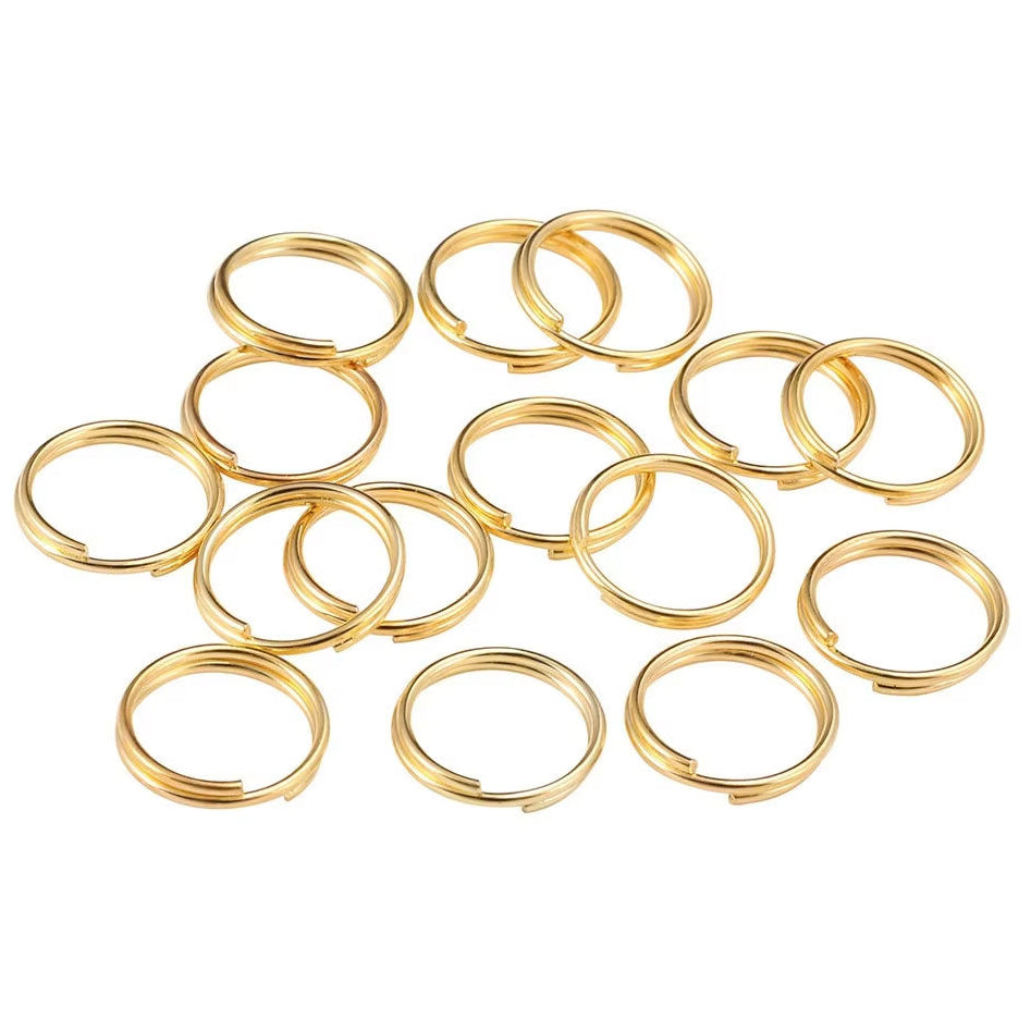 5.8mm Mini Double Loop Split Jump Rings for Jewelry, Keychains, and DIY Crafts, Pack of 200