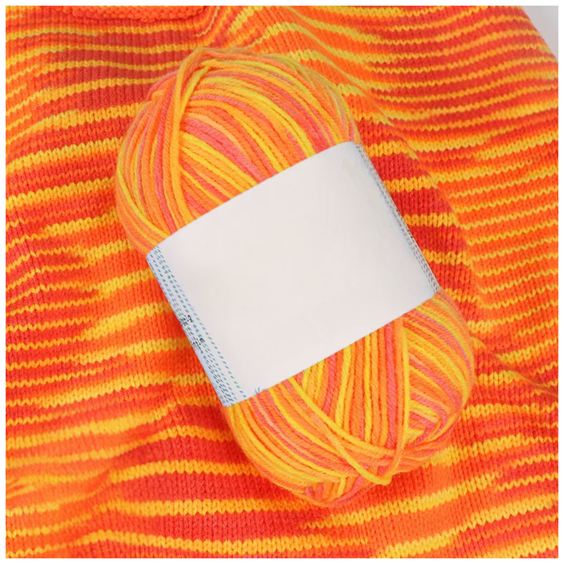 Soft Acrylic Variegated Baby Yarn – Fingering Weight for Knitting & Crochet, 50g/1.76oz 191 yards