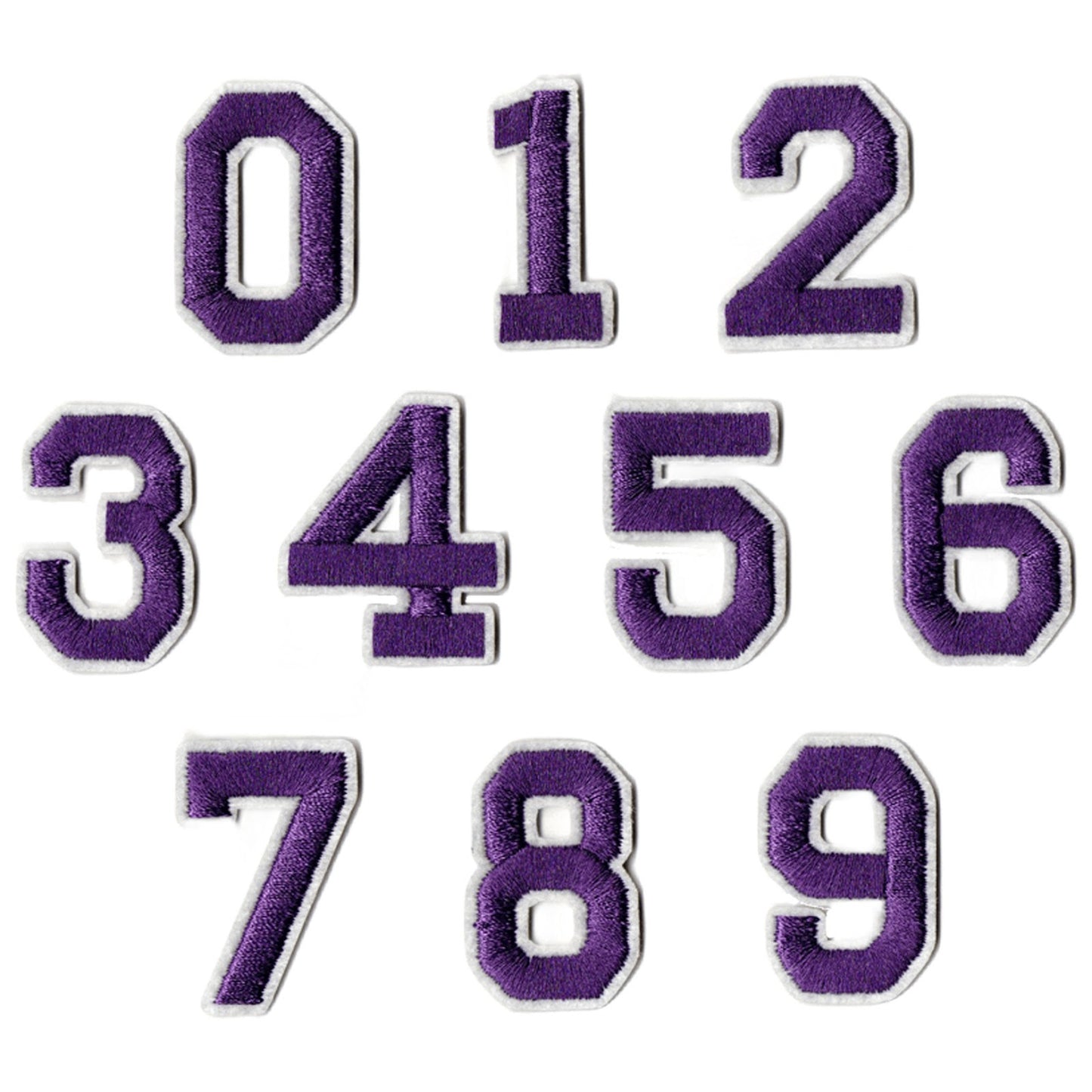 Iron-On Alphabet and Number Embroidered Patches for Clothing, Hats, Jeans, DIY Crafts and Sewing Repairs