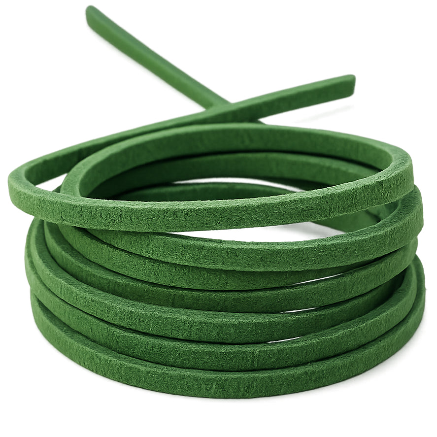 3mm Flat Genuine Leather Cord 5.5 Yards Tan Leather Lacing for Jewelry Making, Braiding and Craft Projects