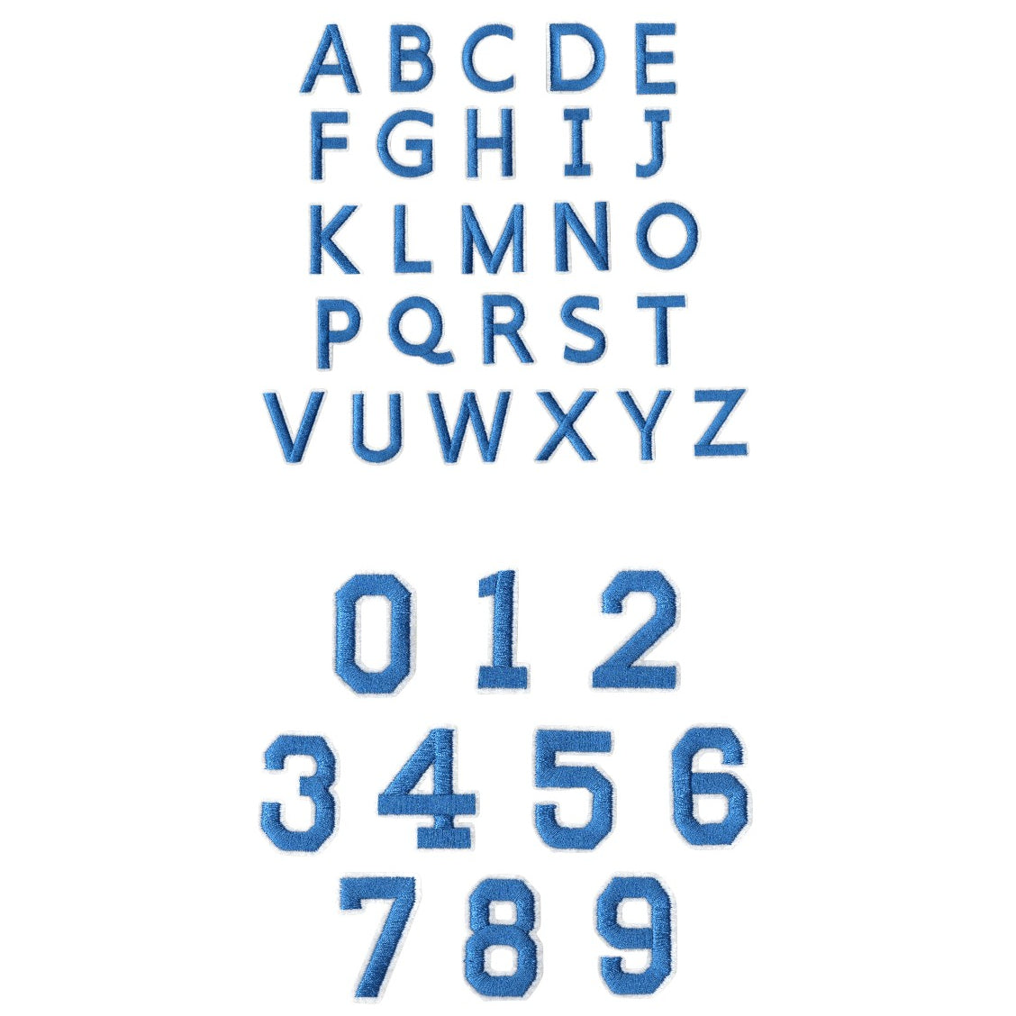 Iron-On Alphabet and Number Embroidered Patches for Clothing, Hats, Jeans, DIY Crafts and Sewing Repairs