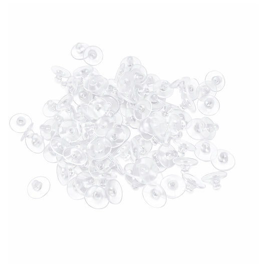 Clear Silicone Earring Backs Hypoallergenic Soft Rubber Stud Earring Safety Stoppers